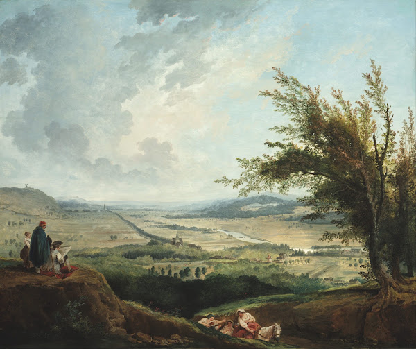 An extensive landscape near Paris 1781