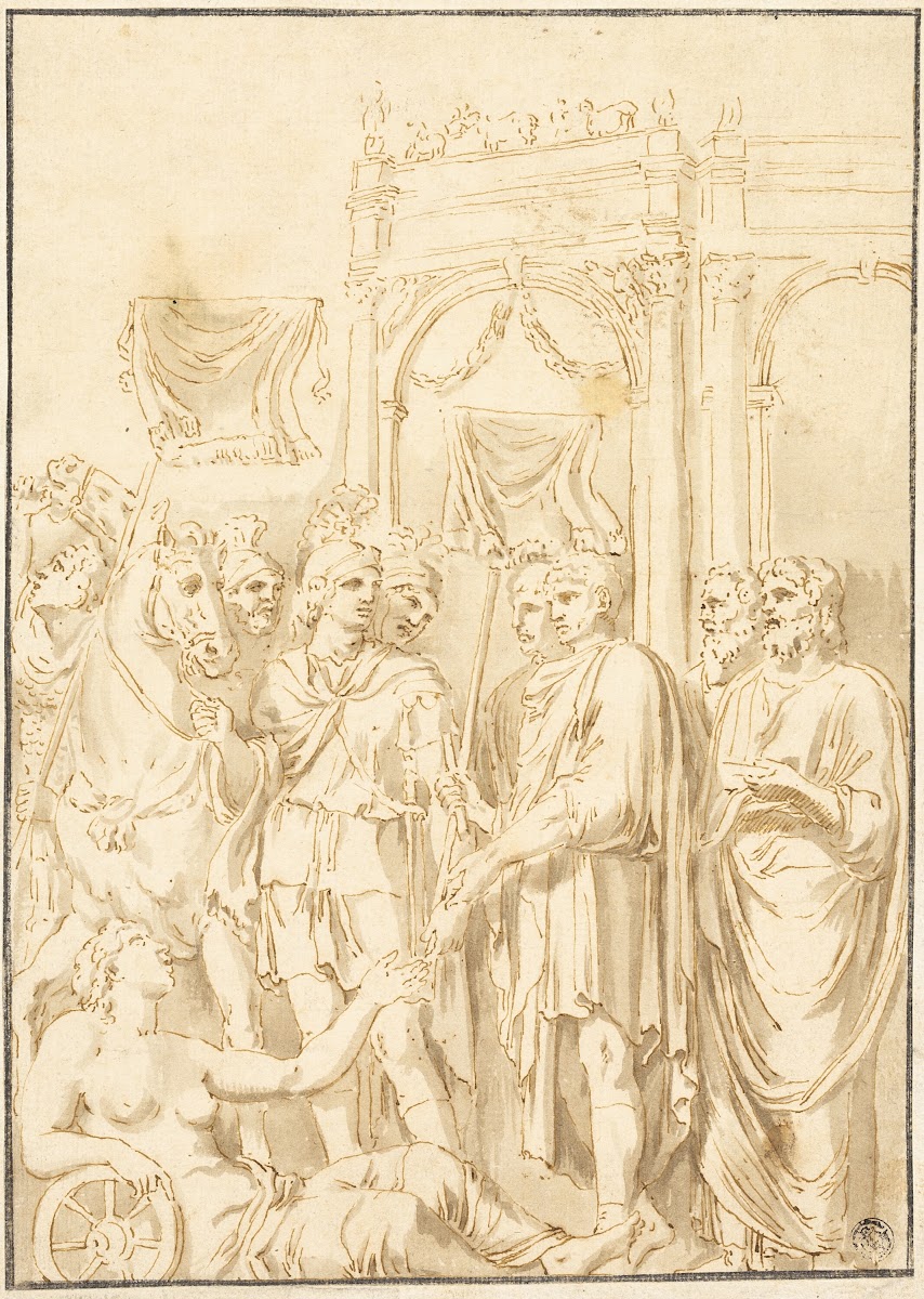 Roman Senators and Soldiers