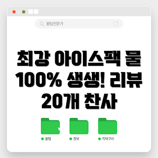 미니아이스팩, 여름 쿨링 아이템, 2023 추천 제품, 아이스팩 사용법, 화이트 아이스팩