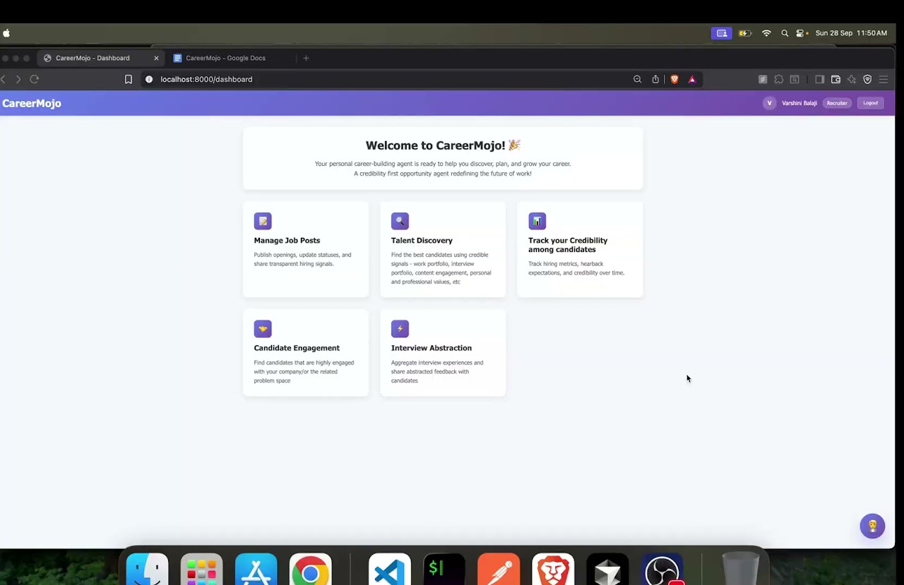 CareerMojo project preview