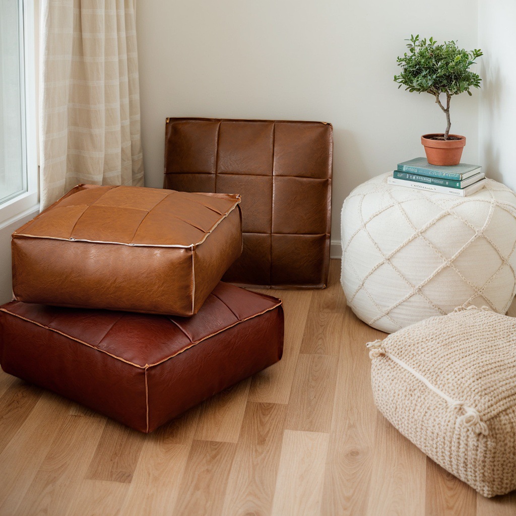 Sitzpouf mit Stauraum, 9er-Muster