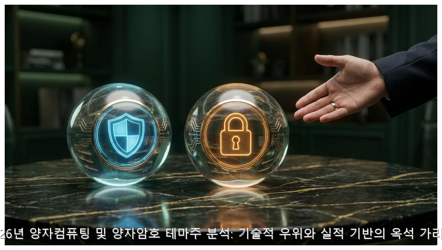 2026년 양자컴퓨팅 및 양자암호 테마주 분석: 기술적 우위와 실적 기반의 옥석 가리기 핵심 안내 및 분석 인포그래픽 (3)