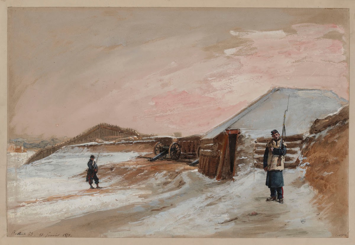 Siège de Paris bastion 63 le 11 janvier 1871 1871