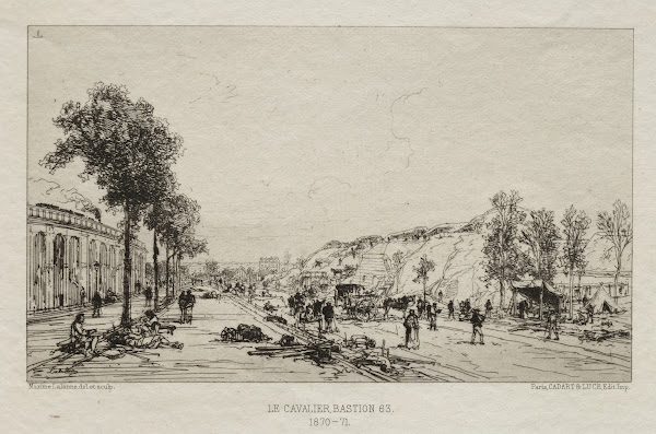 Souvenirs artistiques du Siège de Paris Le Cavalie Bastion 63 187071