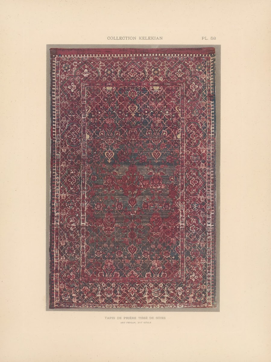 La collection Kelekian Etoffes  tapis dOrient  de Venise Pl058 1900