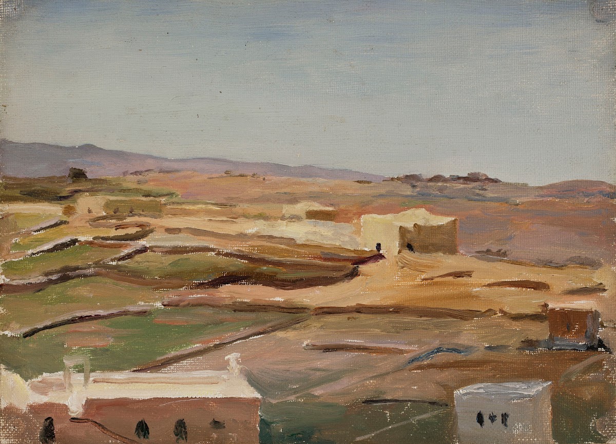 Desert  Ramallah From the journey to Palestine 1901