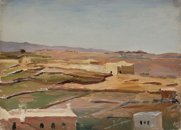 Desert  Ramallah From the journey to Palestine 1901