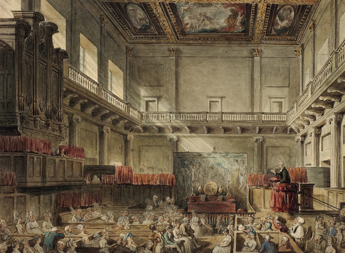 Study for Royal Chapel Whitehall in Micocosm of London 180710