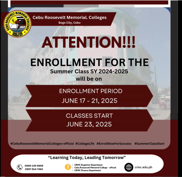 Enrollment for the Summer Class SY 2024-2025