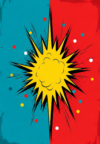 Pop Art Explosion Dynamic Background