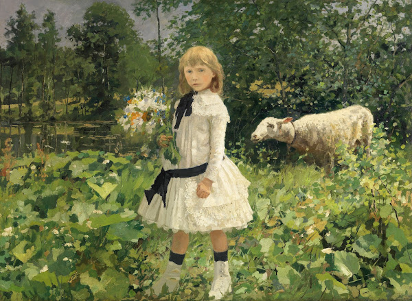 Miss Strobbe in a Park 1884 1886