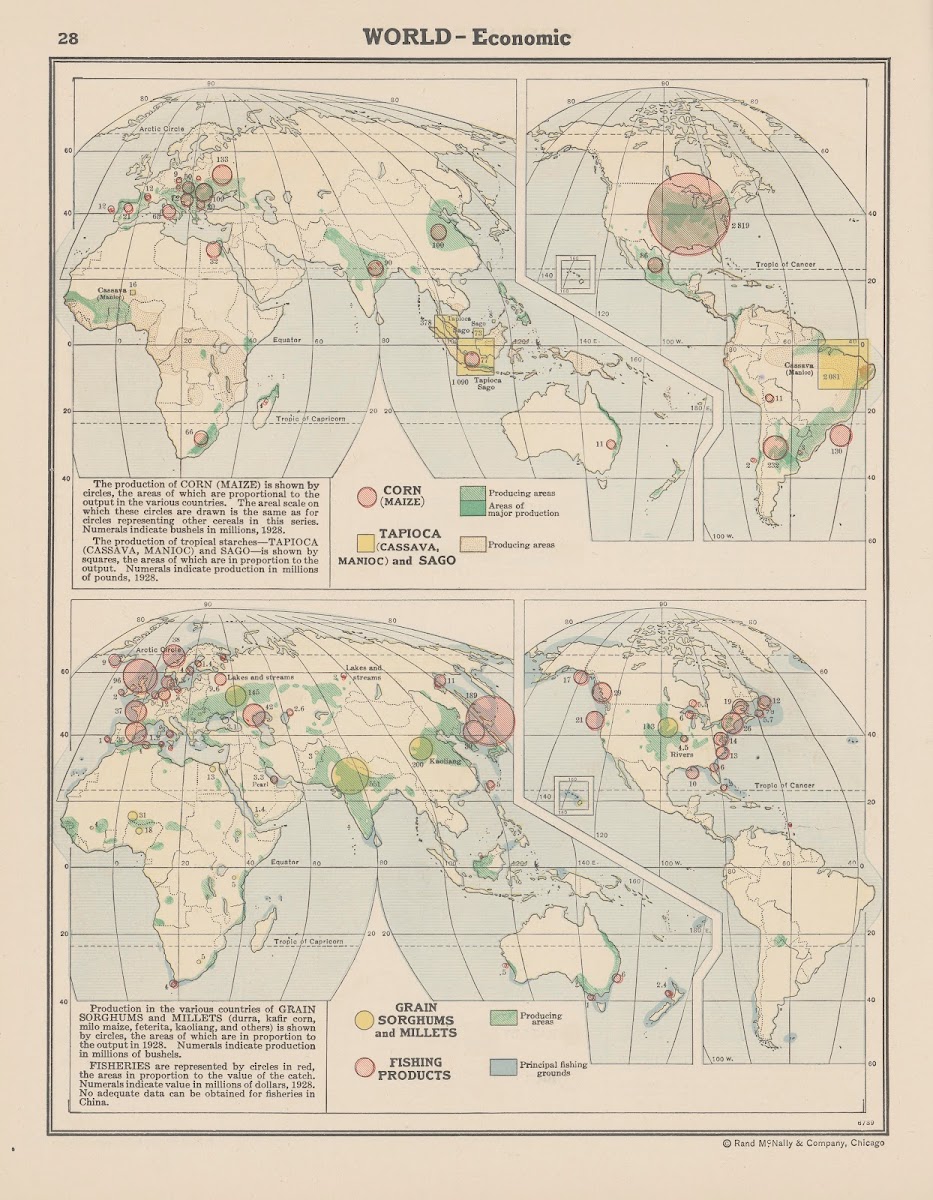 World Economic Corn Tapioca Grain Sorghums and Millets Fishing Products 1943
