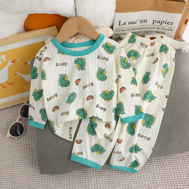 Kinder-Pyjama-Set, langärmelig, Baumwolle, leicht