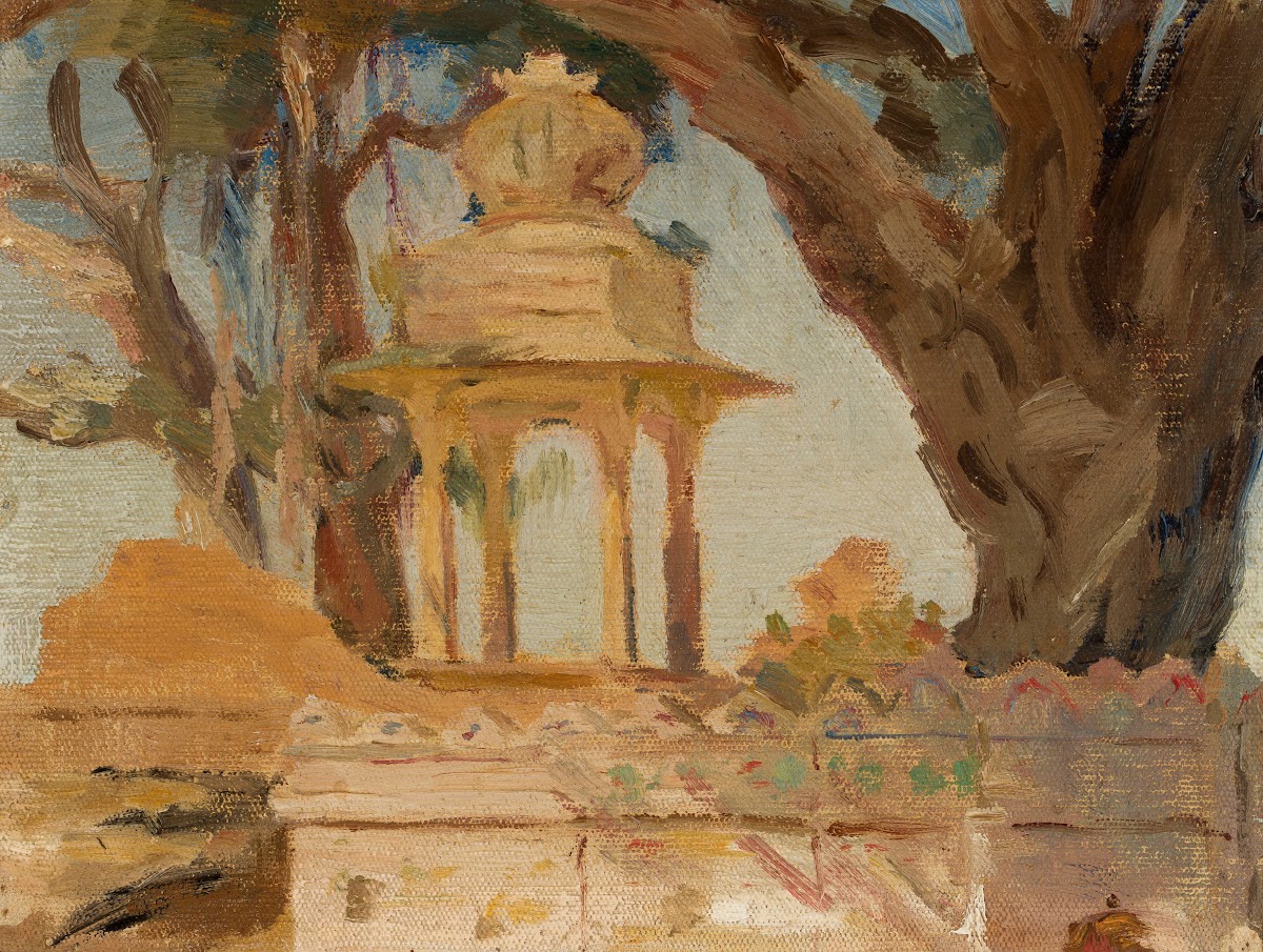 Indian shrine Hiesa in Udaipur From the journey to India 1907