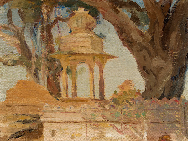 Indian shrine Hiesa in Udaipur From the journey to India 1907