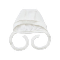 Cap with ties Twins for newborns knitwear 0-3 mon multicolor