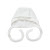 Cap with ties Twins for newborns knitwear 0-3 mon multicolor
