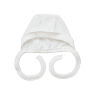 Cap with ties Twins for newborns knitwear 0-3 mon multicolor