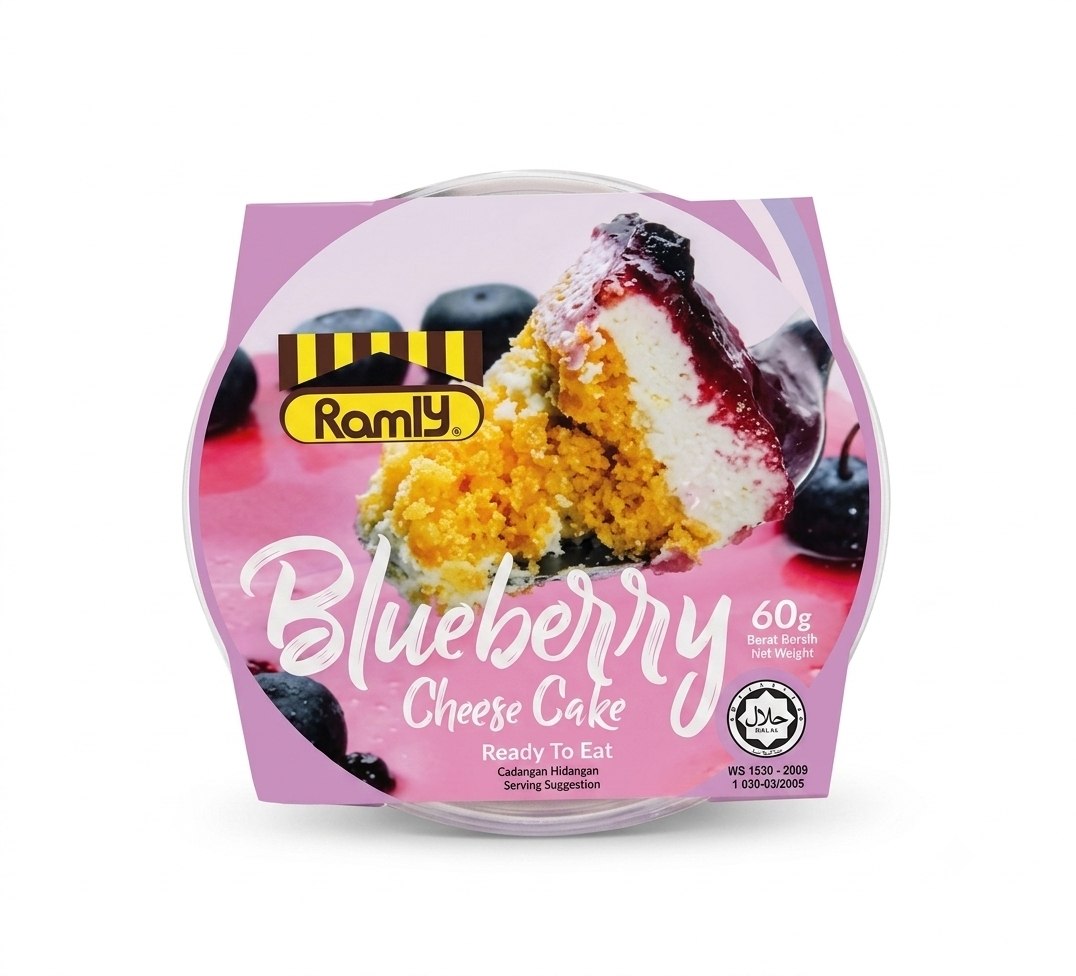 Ramly Cheese Cake Blueberry 60G X 24 Unit