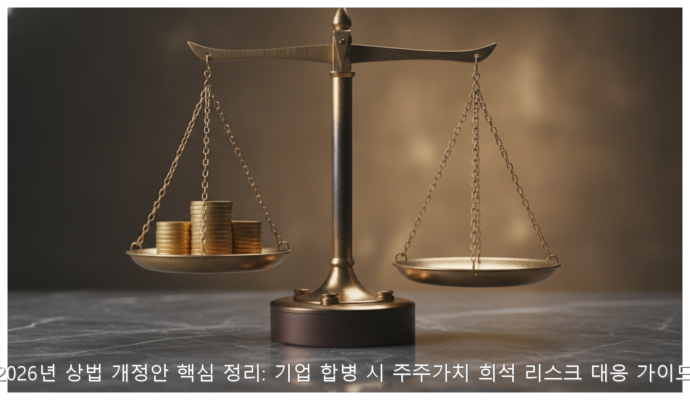 2026년 상법 개정안 핵심 정리: 기업 합병 시 주주가치 희석 리스크 대응 가이드 핵심 안내 및 분석 인포그래픽 (4)