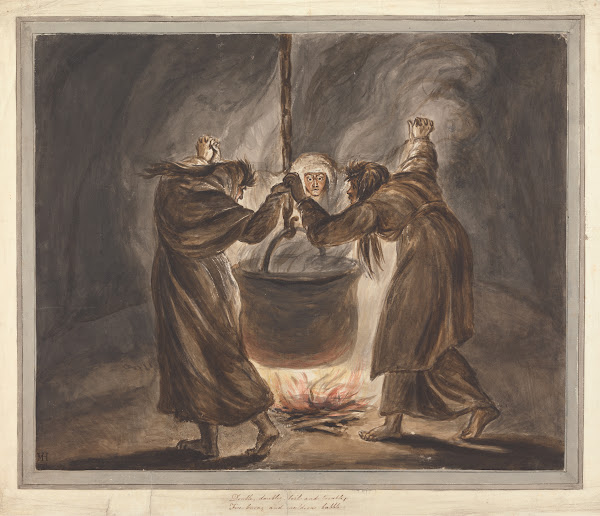 The Three Witches from Macbeth Double Double Toil and Trouble 1781