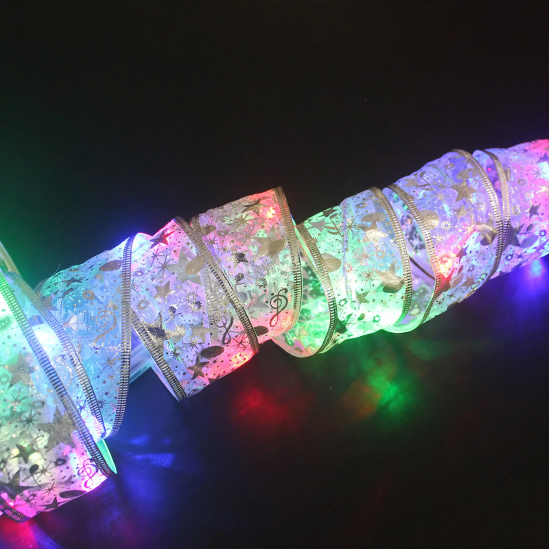 Dekorative LED-Lichterkette mit Schleifenband