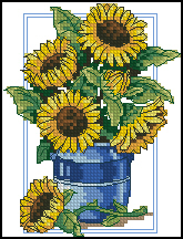 DIM06925 Gingham And Sunflowers