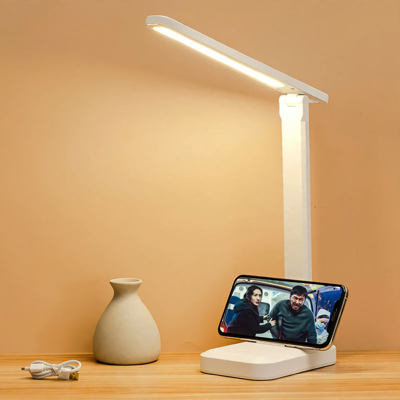 LED-Schreibtischlampe mit Farbtemperaturwahl