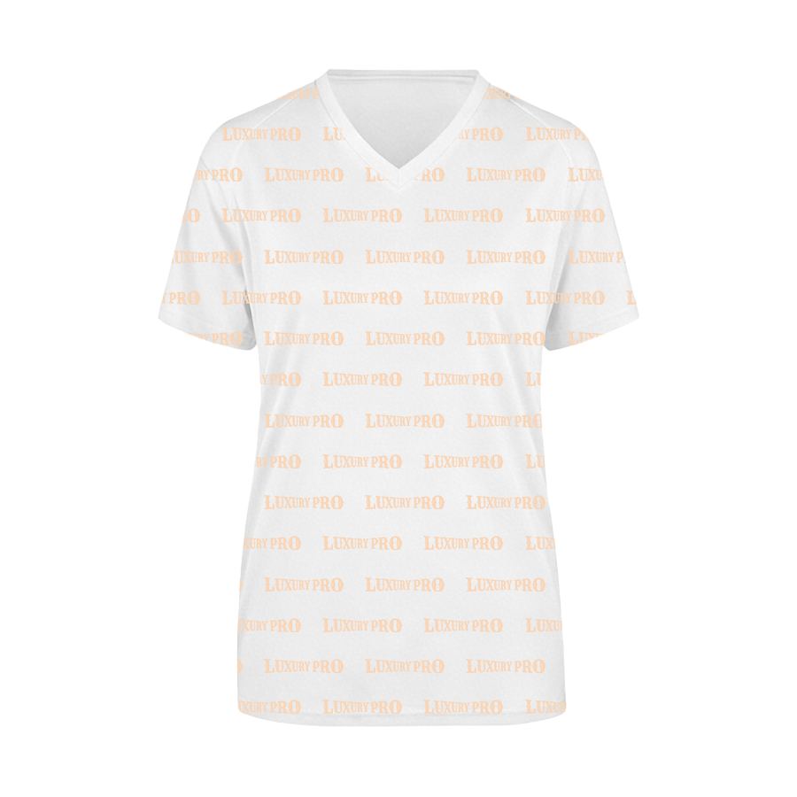 AOP European Size V Neck Short Sleeve