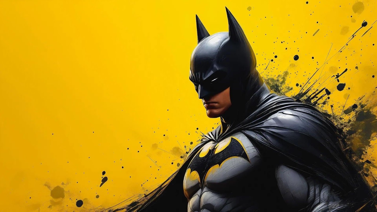 Batman Yellow Art Image