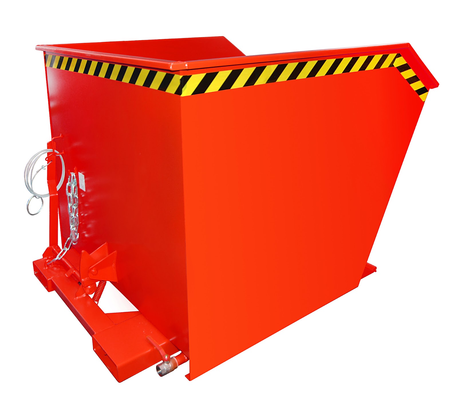Spaander-kiepcontainer GU-E 1000, gelakt, Vuurrood