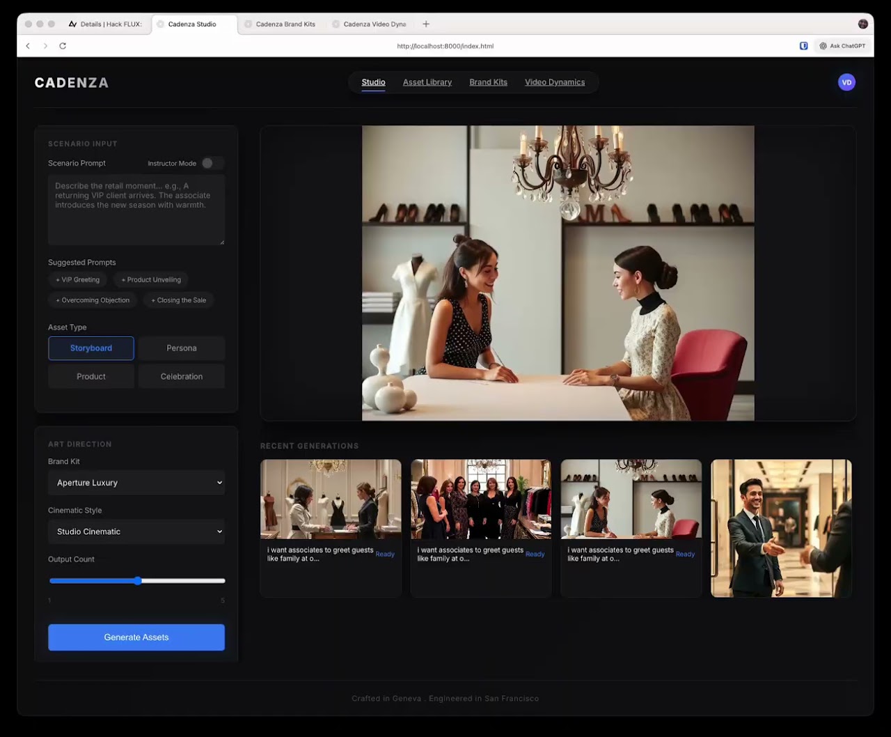 Cadenza project preview