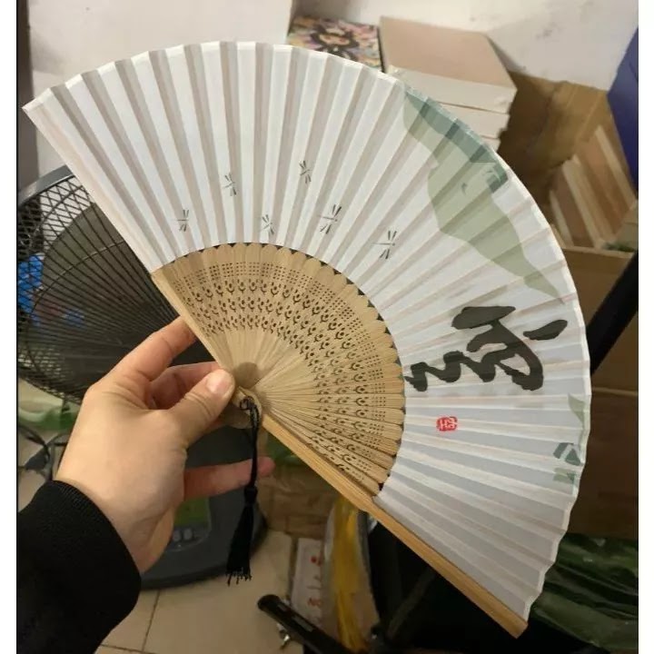 Quạt Cổ Trang Vải Lụa | Phong Cách Cổ Điển Xinh Xắn 28