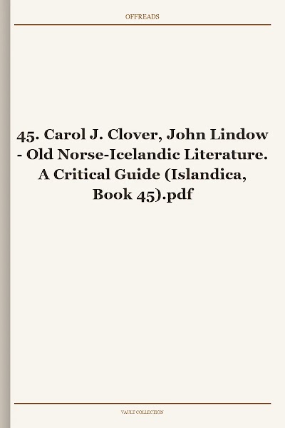 45. Carol J. Clover, John Lindow