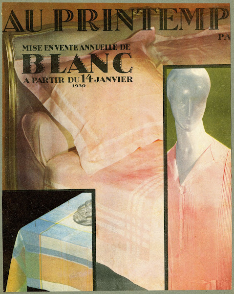 Au Printemp  Mise en vente annuelle de blanc 1930