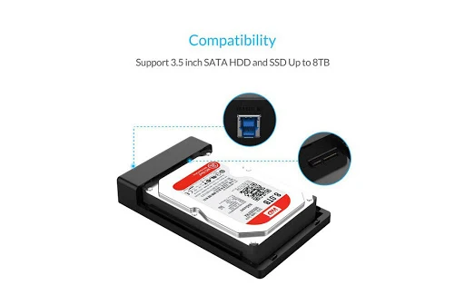 Box ổ cứng 3.5'' Orico 3588US3 Sata (3.0)