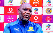 Pitso Mosimane (coach) of Mamelodi Sundowns during the virtual press conferences of the Absa Premiership match between Kaizer Chiefs and Mamelodi Sundowns on August 27, 2020 in Pretoria, South Africa. 