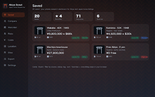 Akiya Scout: Japan Home Researcher screenshot 1