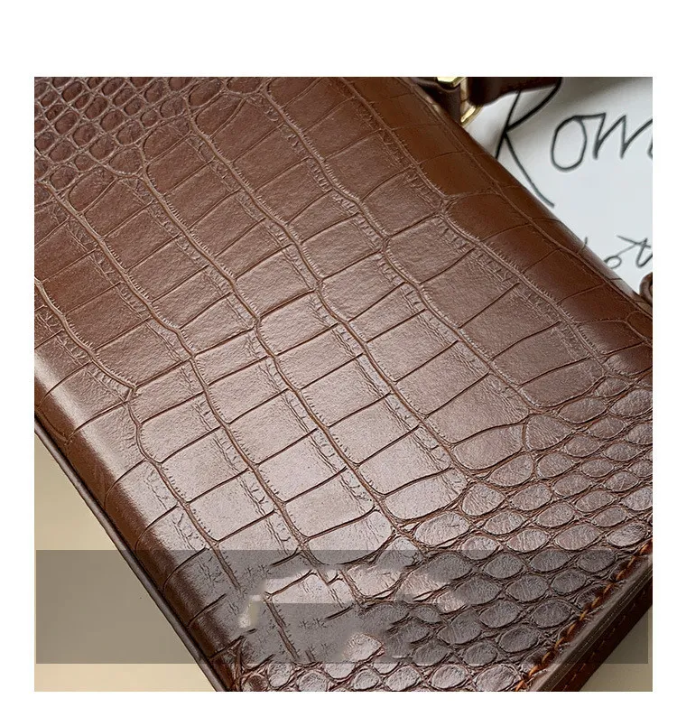 Modna torebka na jedno ramię, ziarno kamienia, mała kwadratowa torba crossbody, idealna na codzienne wyjścia i specjalne okazje.