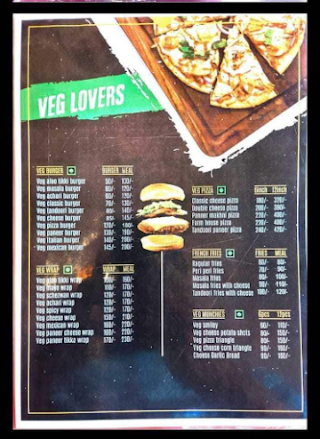 Bingo Burger menu 
