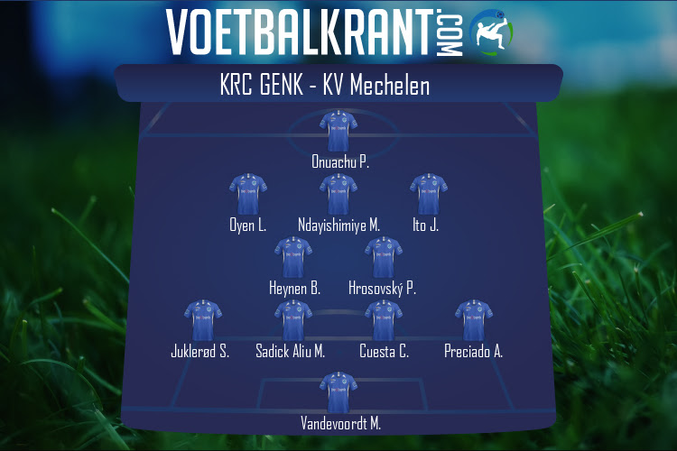 Opstelling KRC Genk | KRC Genk - KV Mechelen (16/02/2022)