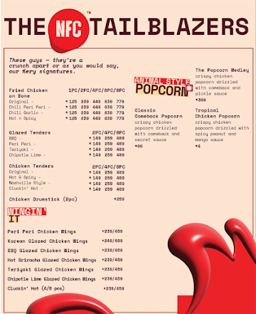 Nashville Fried Chicken - NFC menu 