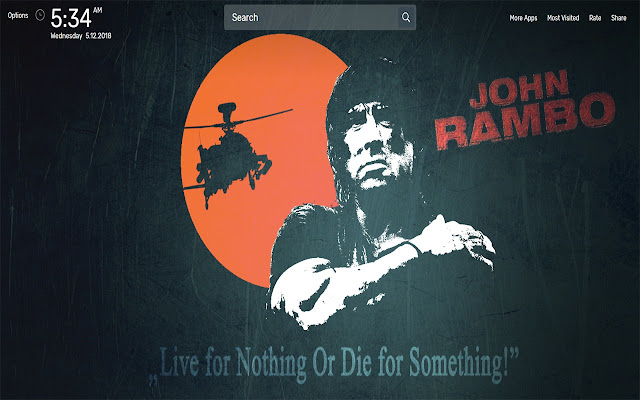 Rambo Wallpapers NewTab Theme