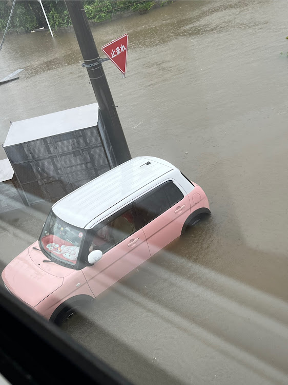 アルトラパンの秋田県・大雨警報発令中・冠水に関するカスタム事例の投稿画像1枚目