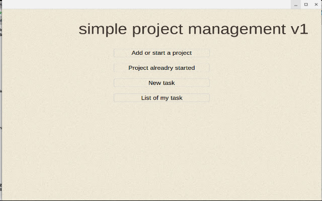 Simple project management chrome extension