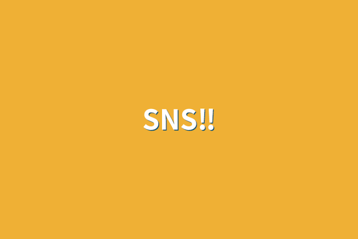 「SNS‼️」のメインビジュアル