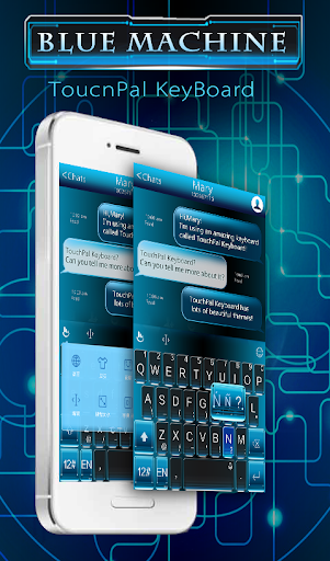 TouchPal Blue Machine Theme