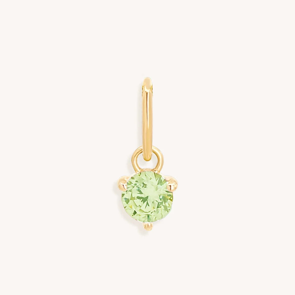 Pendentif en acier inoxydable pour les anniversaires de décembre, zircon rond incrusté. Bijou intemporel et cadeau idéal.