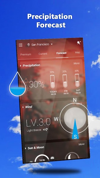 GO Weather Forecast Screenshot Image