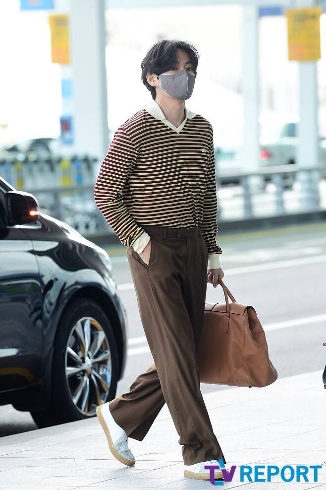 Here's How Much It Costs To Look As Good As BTS's V At The Airport